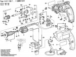 Bosch 0 601 135 741 GBM 10 E Drill 110 V / GB Spare Parts GBM10E